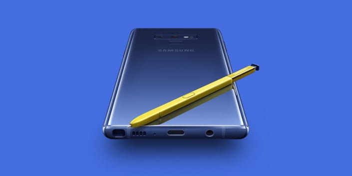 Save up to $450 off the Galaxy Note 9 when you trade-in during this deal.
