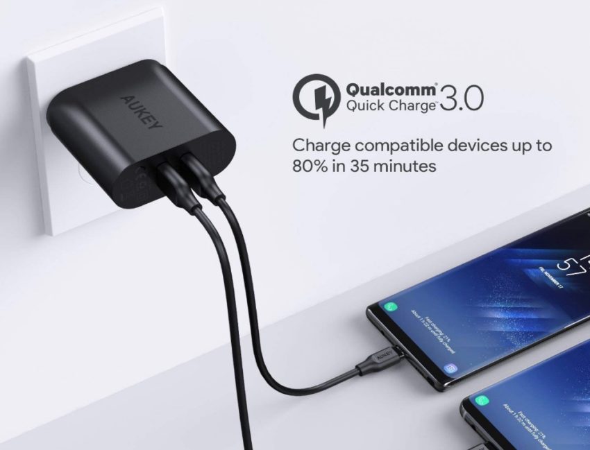 Aukey Dual Fast Wall Charger