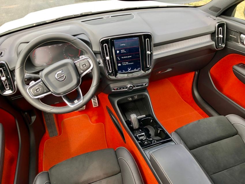 The optional orange lave interior is the perfect amount of character for this small SUV.