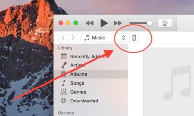 Choose your iPhone or iPad in iTunes.