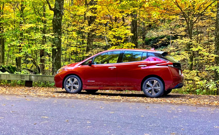 The 2018 Nissan Leaf provided more than enough range for my simulated weekend in Vermont. 