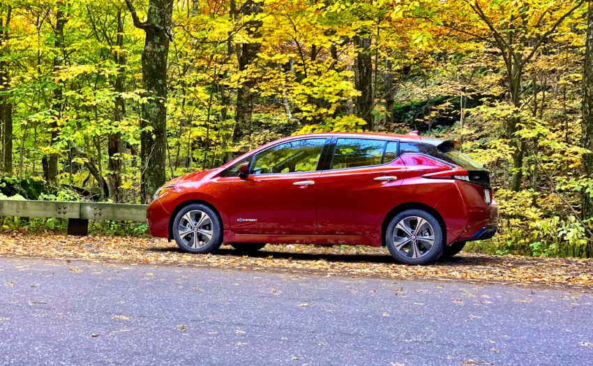 The 2018 Nissan Leaf provided more than enough range for my simulated weekend in Vermont.