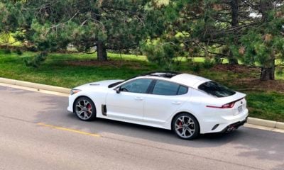 The Kia Stinger GT2 is available in RWD or AWD.