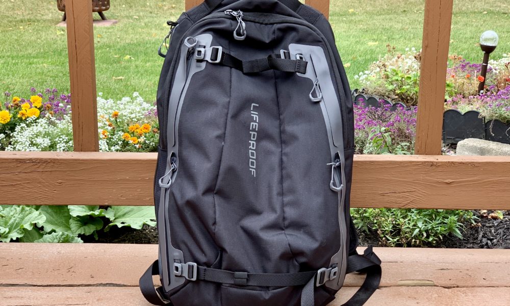 The LifeProof Goa is great slim backpack that is weather resistant.