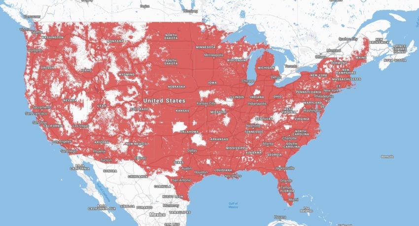 This is the Spectrum Mobile coverage map. 