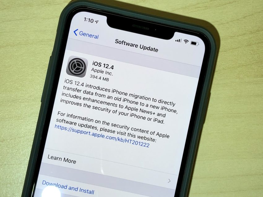 It's a very good time to install the iOS 12.4 update. 