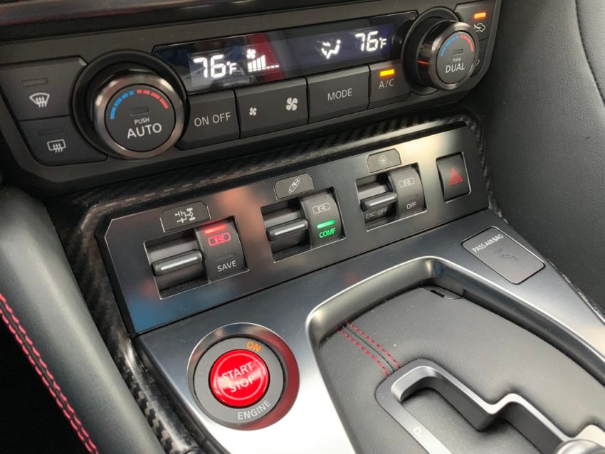 Control your driving modes with three switches on the dash.
