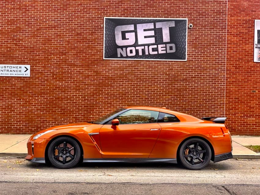 You'll definitely get noticed in the 2018 Nissan GT-R.