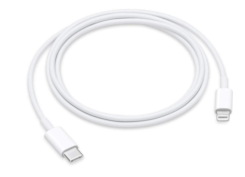 You'll need at least one USB C to Lightning cable. 