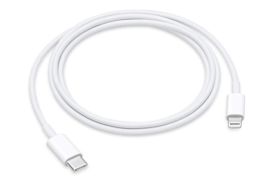 You'll need at least one USB C to Lightning cable.