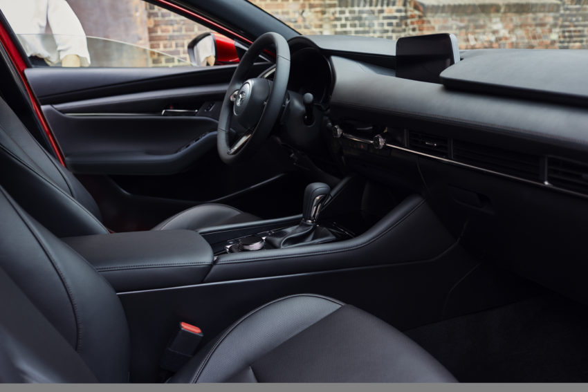 A new and upgraded interior in the Mazda 3.