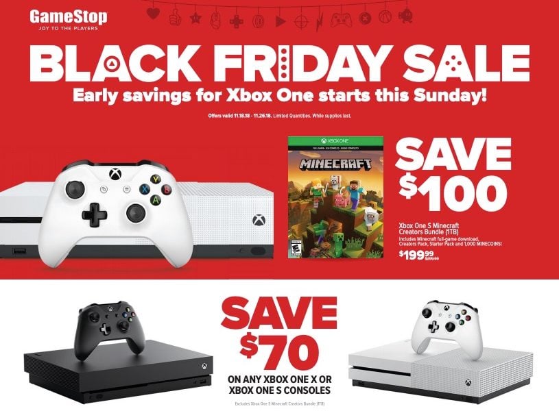 GameStop Black Friday Ad Save 70 to 100 on Xbox One & PS4 + Huge