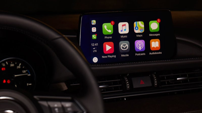You can buy the Mazda Apple CarPlay retrofit kit now, for $199 plus labor.