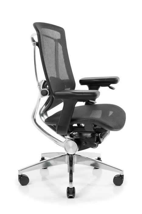 The NeueChair Silver features a new way to control your chair.