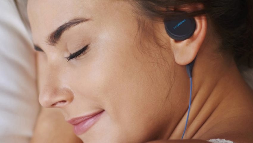 Una fantástica opción de auriculares inalámbricos para dormir de Bedphones. 