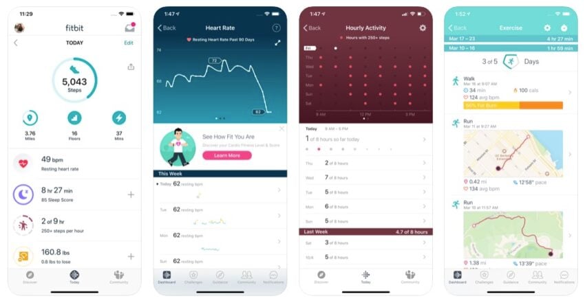 Fitbit can help you track your workouts and get support.