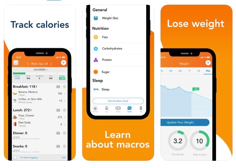 Lose It! weight loss app screenshots