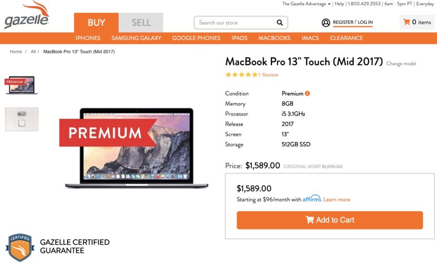 Save big with MacBook deals at Gazelle. 