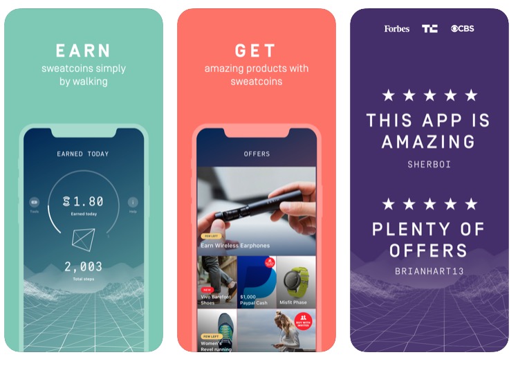 app that lets you earn rewards by walking.