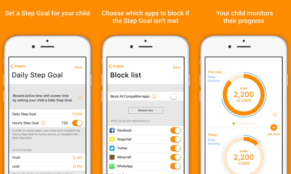 This parental control app gives kids an incentive to get off their apps and move.