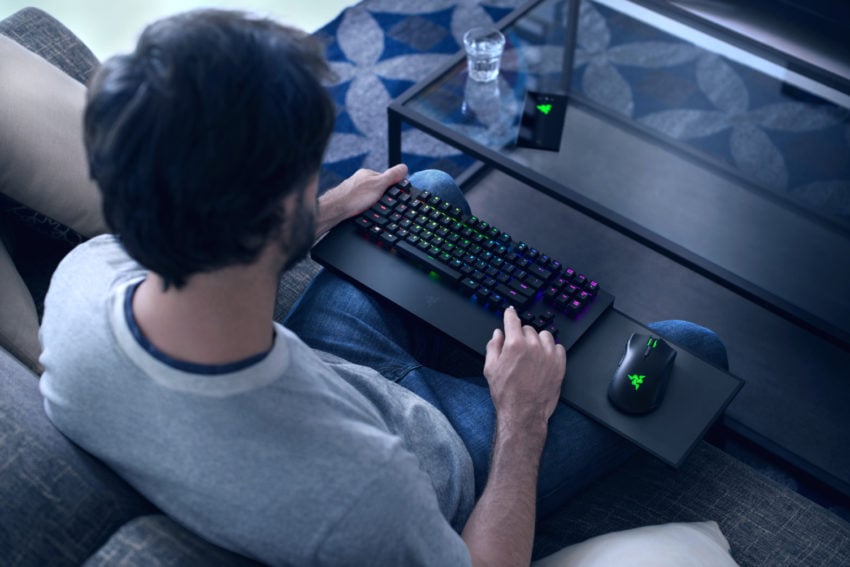 The Razer Turret is a wireless keyboard and mouse designed for the Xbox One. 