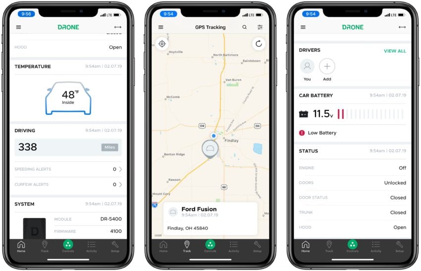 Use DroneMobile to monitor your car status as well as control it. 