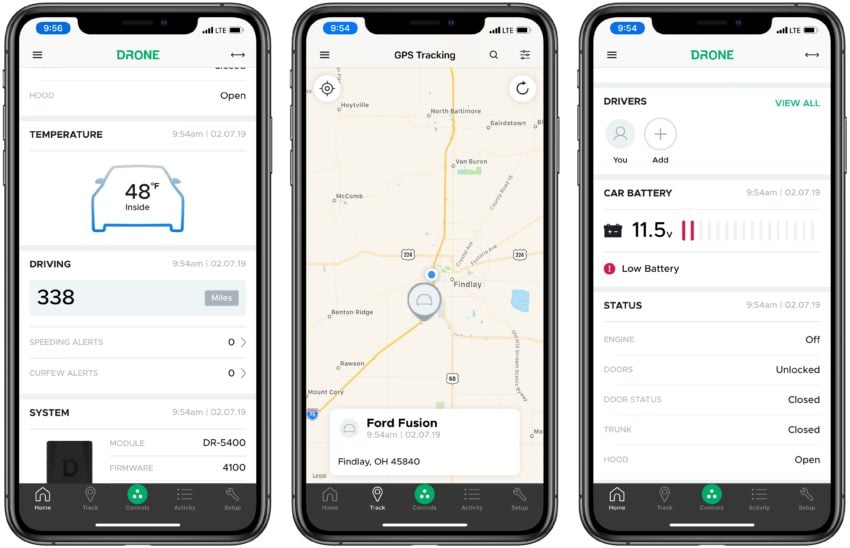 Use DroneMobile to monitor your car status as well as control it.