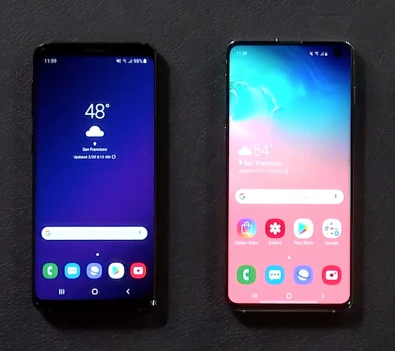 Galaxy S10 vs Galaxy S9: Display 
