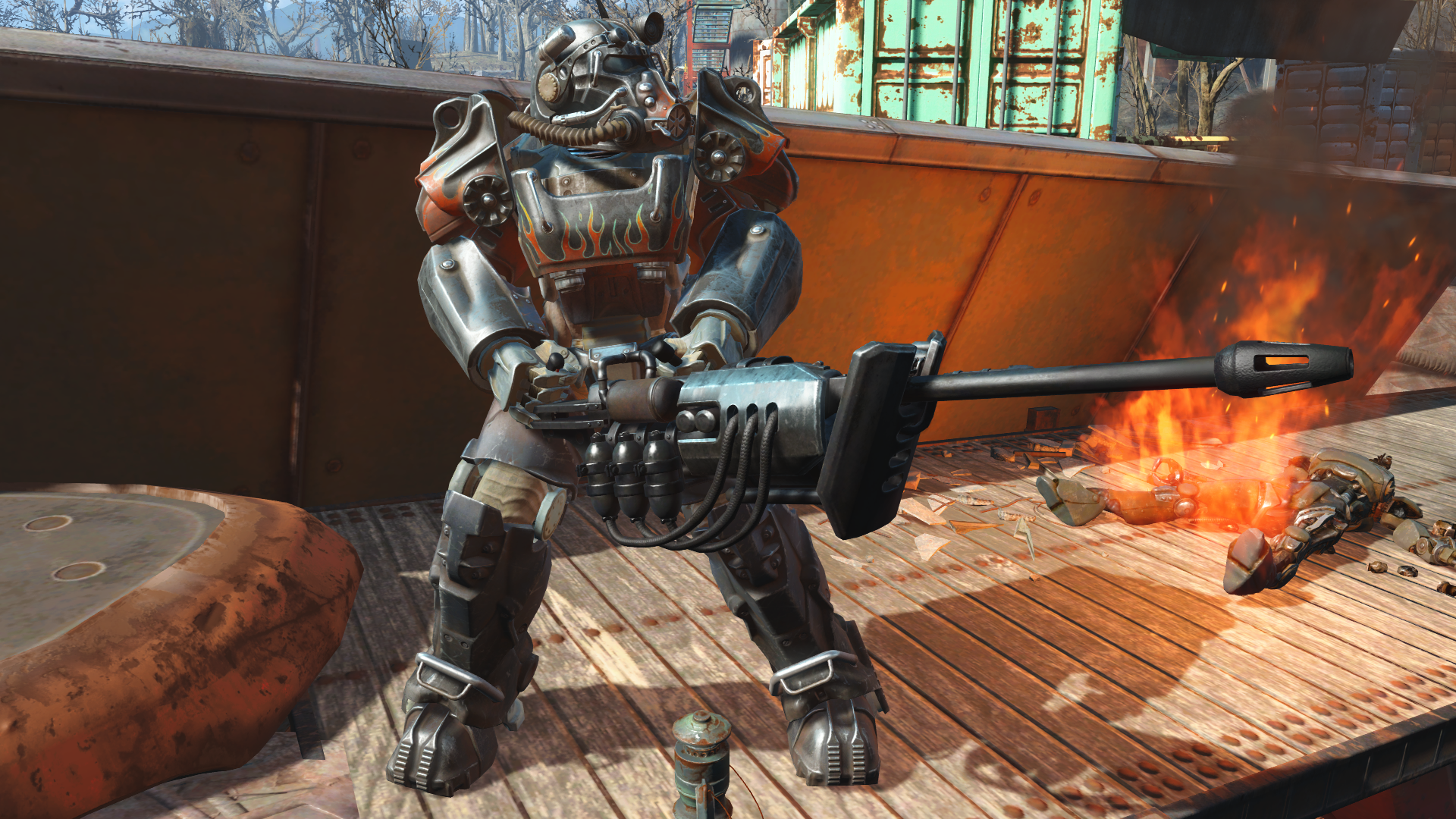 Fallout 4 урон огнем фото 22