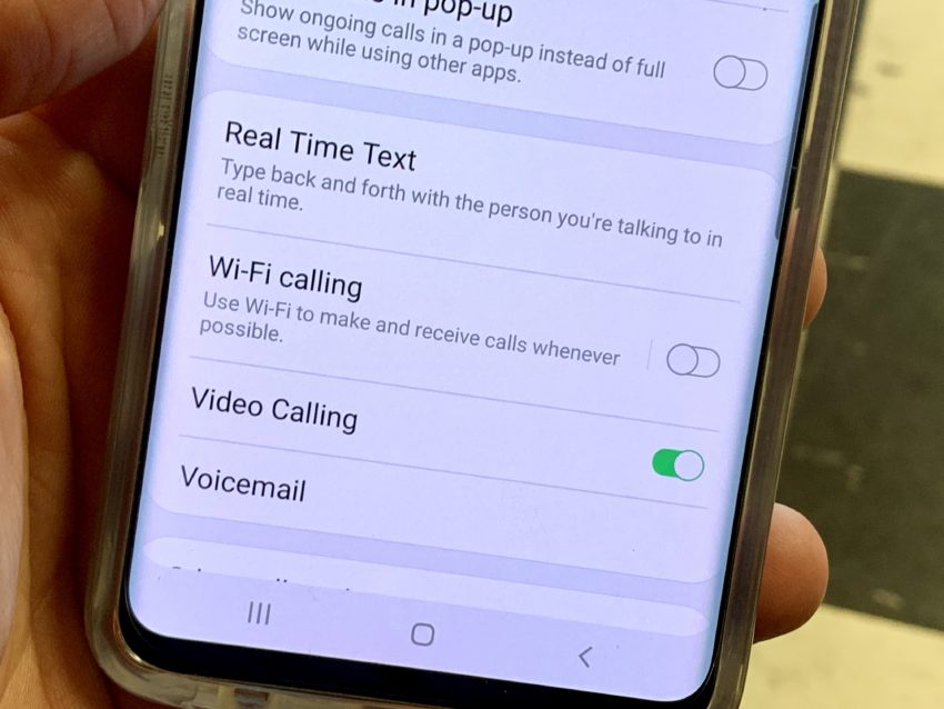 Turn WiFi Calling on to make and get calls in bad reception areas if you have WiFi. 