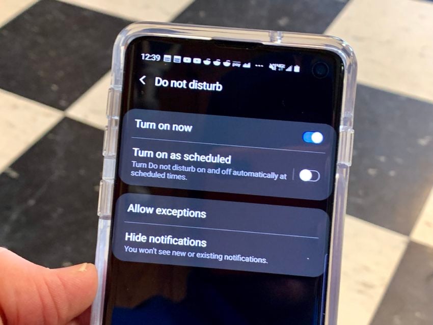 Control interruptions with Do Not Disturb.