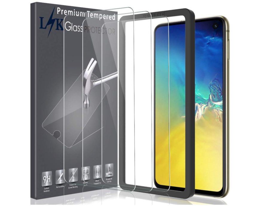 with Lifetime Replacement Warranty LK Screen Protector for Samsung Galaxy S10e Alignment Frame Easy Installation Tempered Glass HD-Clear 3 Pack Anti-Scratch