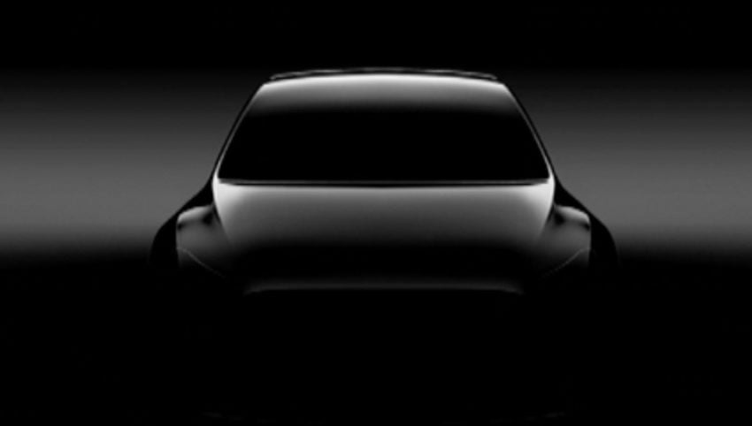 Your first look at the Model y.