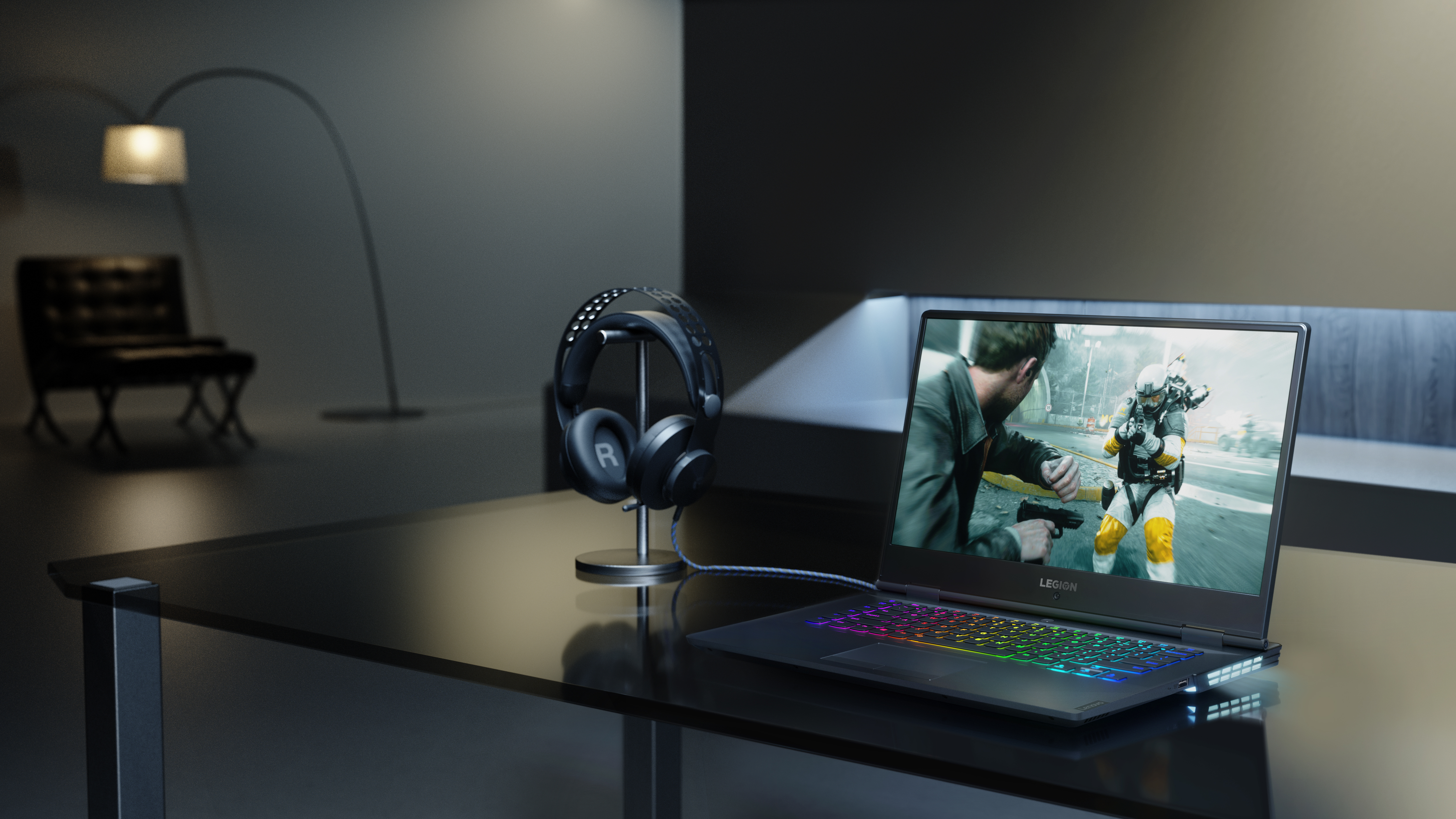 The 2019 Lenovo Legion Y740 gaming laptop.