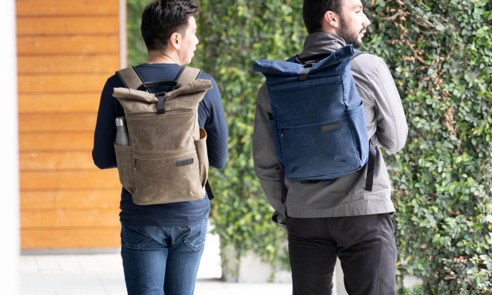 The WaterField Tech Rollup bag is versatile and includes an easy to access laptop compartment.