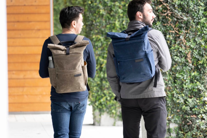 The WaterField Tech Rollup bag is versatile and includes an easy to access laptop compartment.