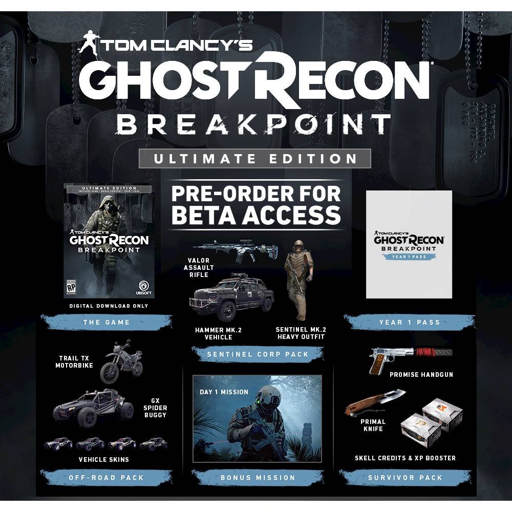 For a little bit more you can snag the Ghost Recon Breakpoint Ultimate Edit...