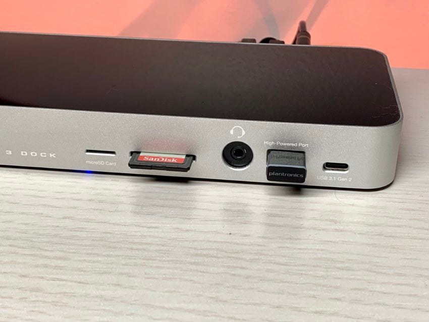 I love these ports on the front.