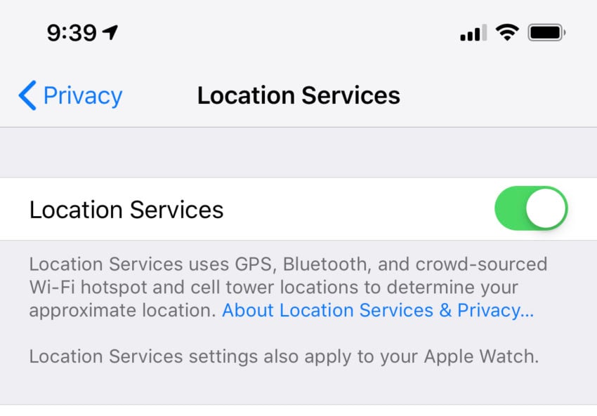 Toggle Location Services off and back on to fix many issues. 