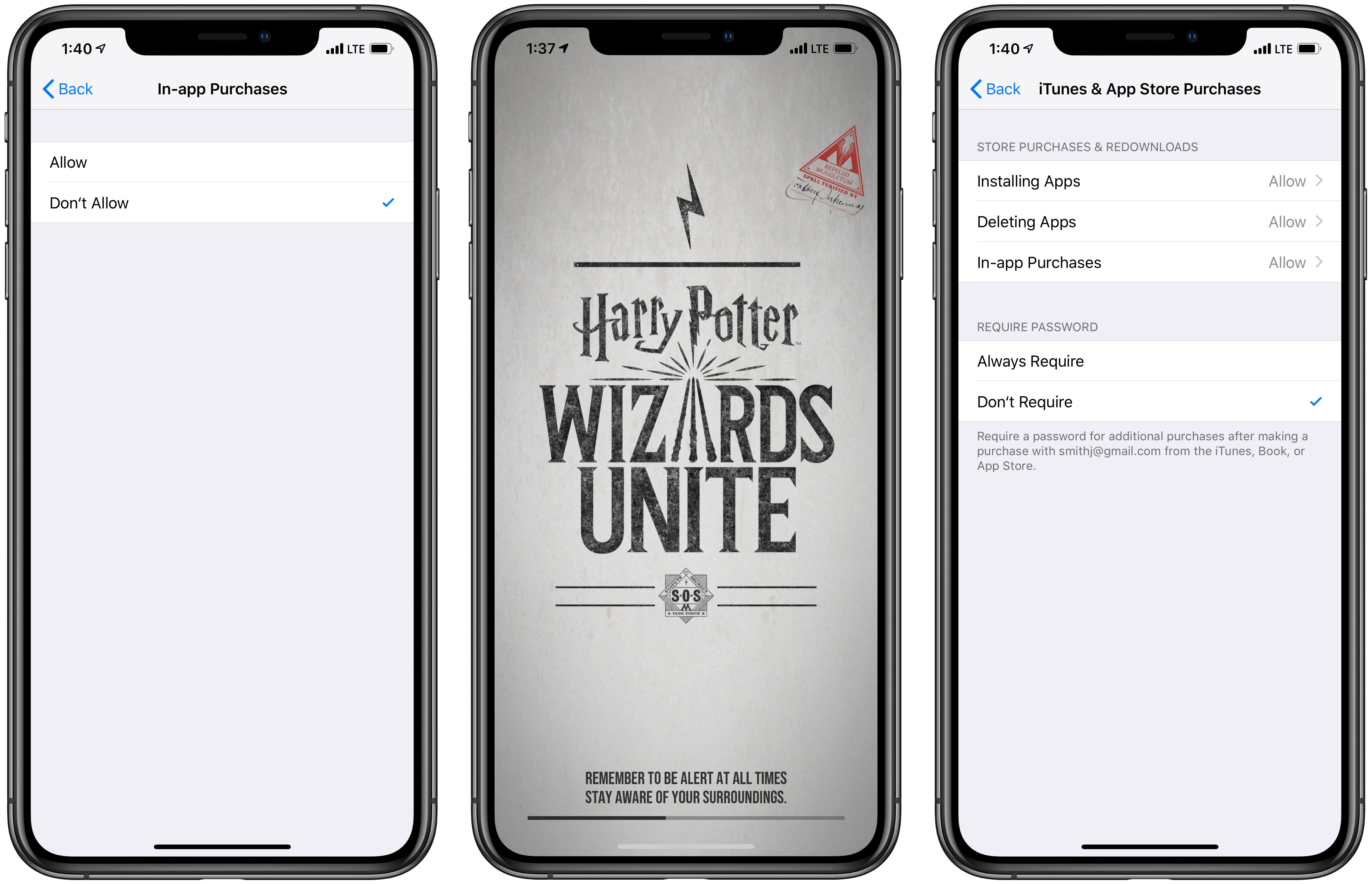 how to turn off iphone light harry potter