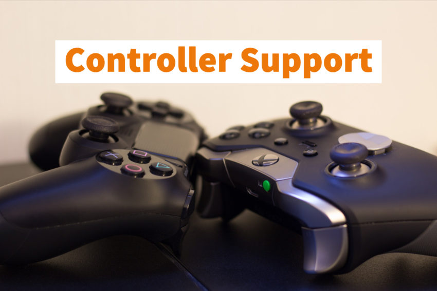 PS4 Dualshock & Xbox One Controller Support