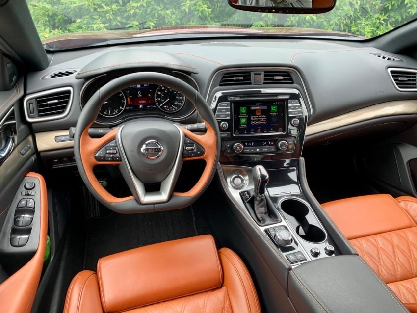I love the drive focused interior of the Maxima.