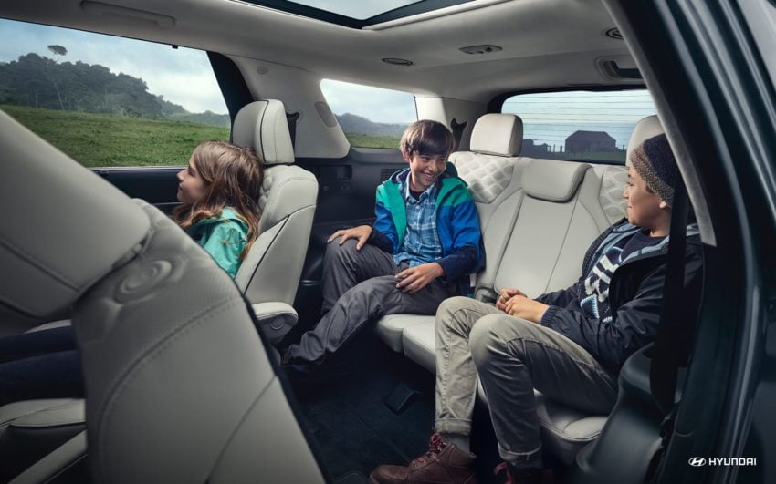 It's easy to get into and out of the third-row.