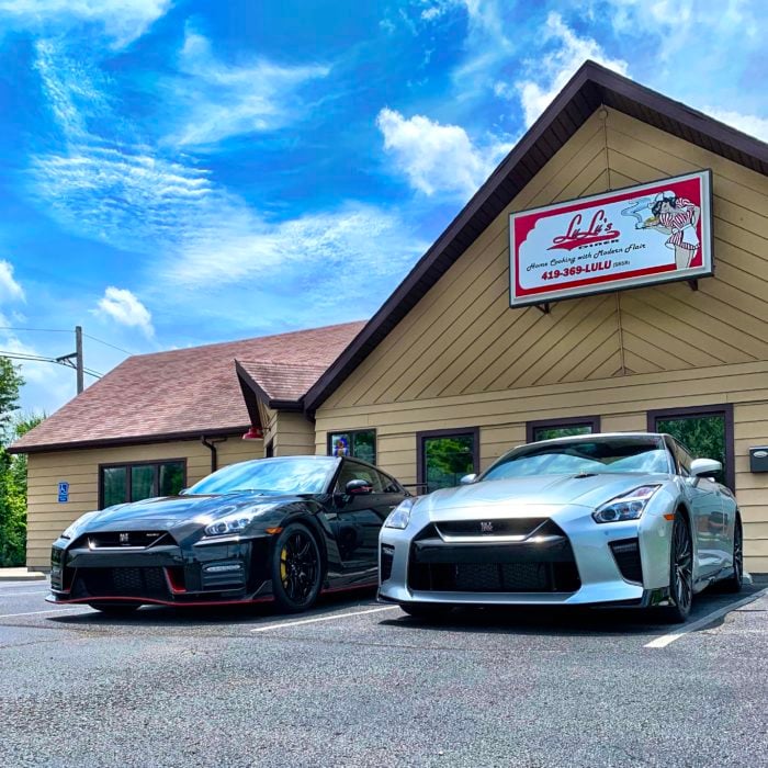 GT-R Road trip pit stop with a futurist. 