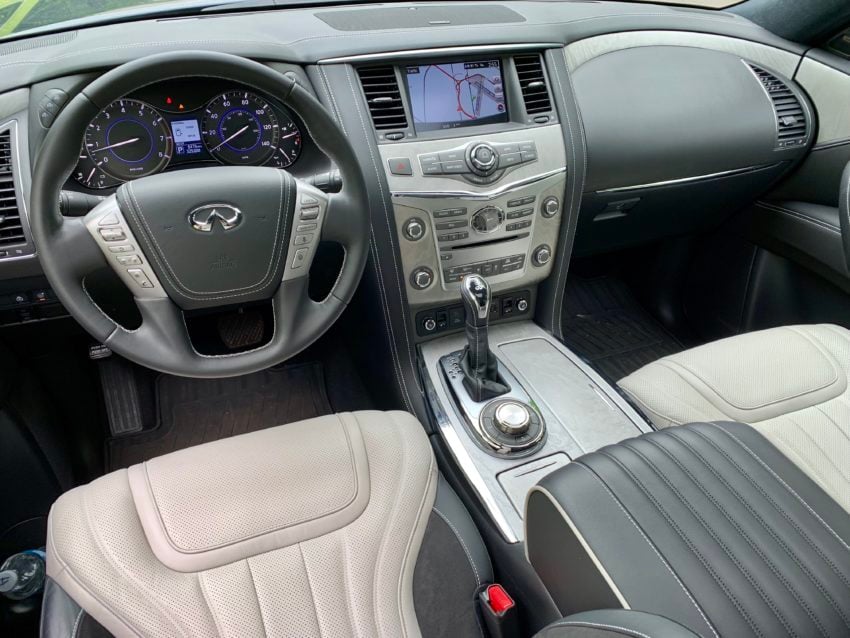 Inside is a spacious and luxurious interior. 