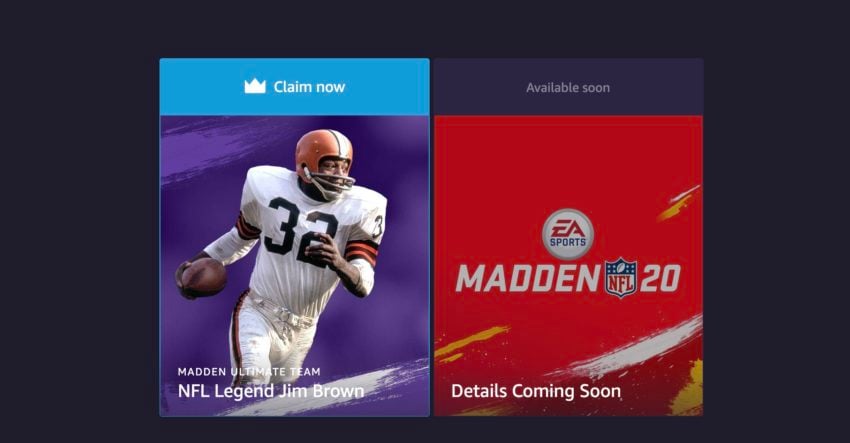 Sign up and claim your Madden 20 Twitch Prime loot.