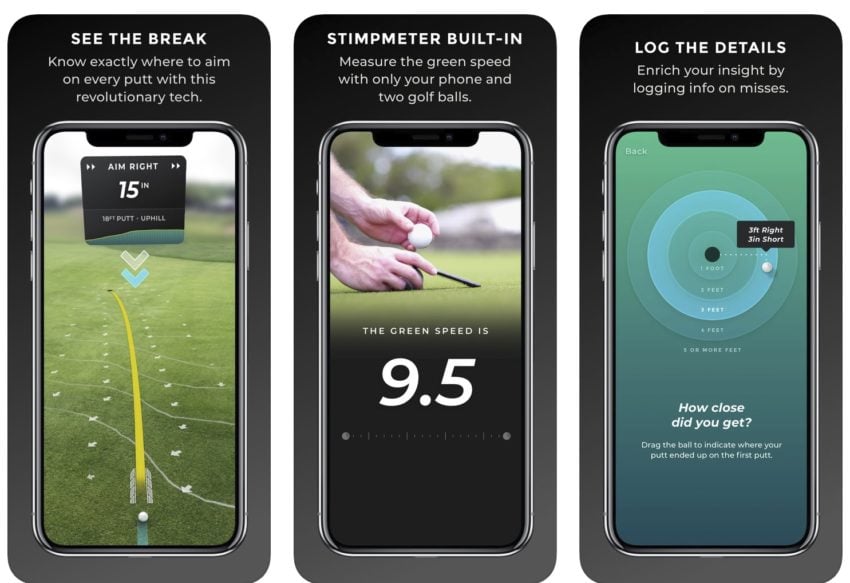 Improve your putting with this AR golf app.