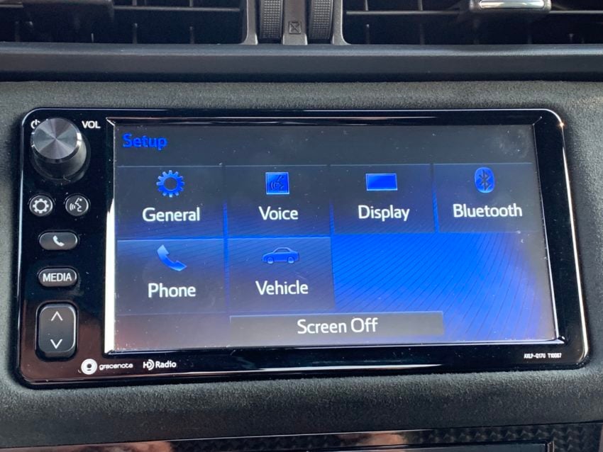 The infotainment system is due for an update.