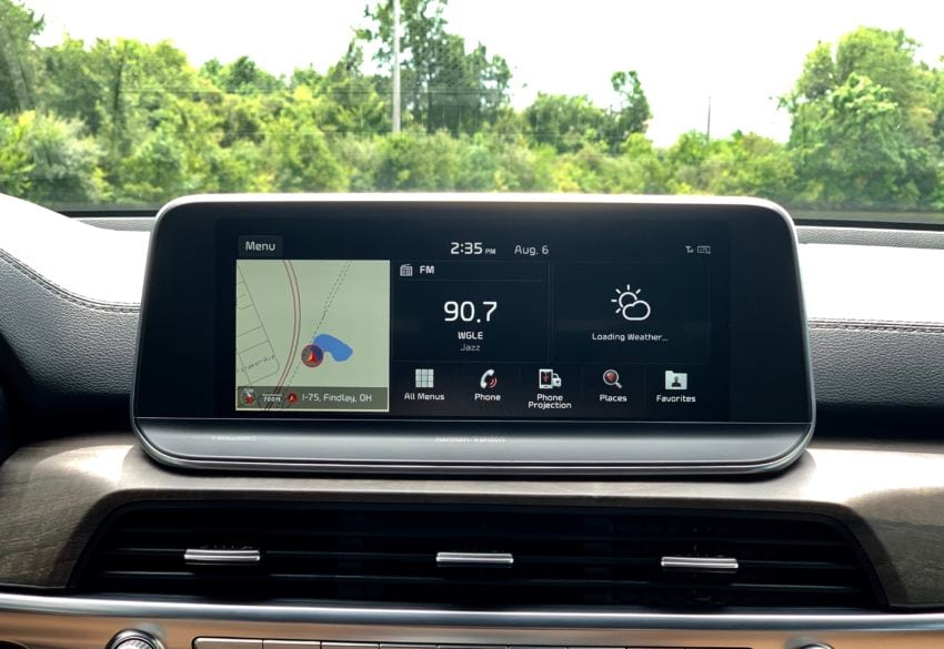 The infotainment system is great and supports Apple CarPlay and Android Auto. 