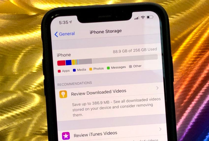 Check your current iPhone storage before you decide. 